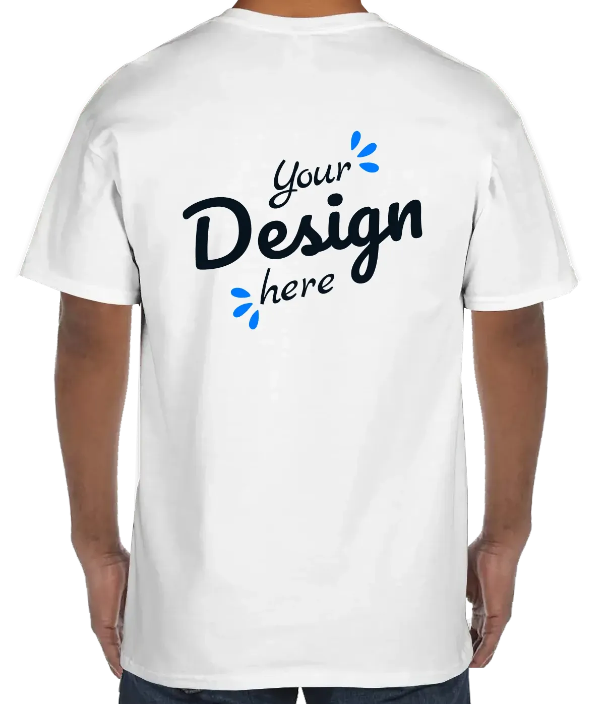 Custom Shirt for Men, Custom Work Shirts, Customized T-Shirts, Design Your  Own Shirts, Front & Back Printing Black